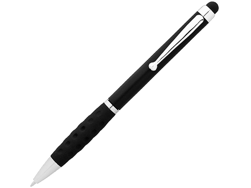 Ручка-стилус шариковая "Ziggy" синие чернила, черный