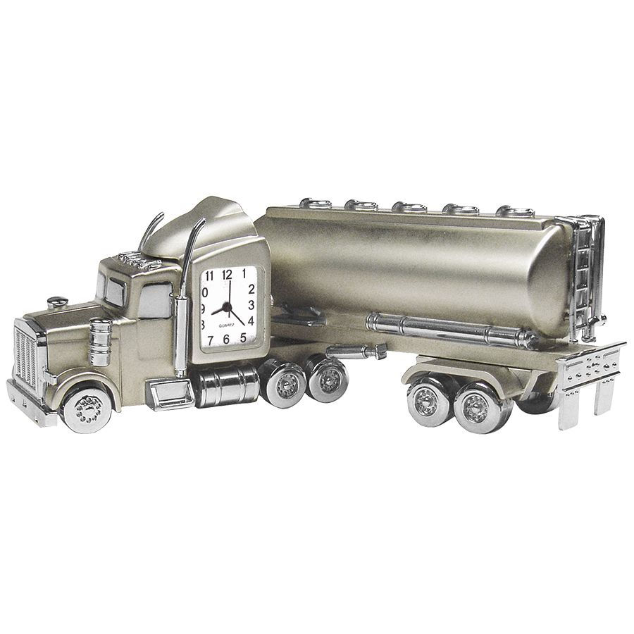 Часы "Автоцистерна"; 14х3,5х4 см; металл; лазерная гравировка