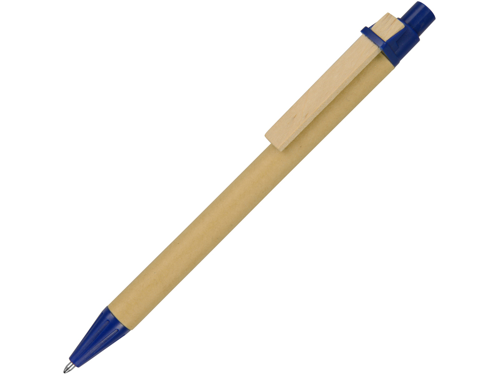 Ручка шариковая "Salvador", натуральный/синий, синие чернила