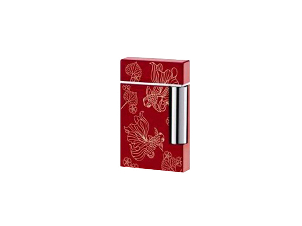Зажигалка Ligne8 Goldfish. S.T.Dupont, красный