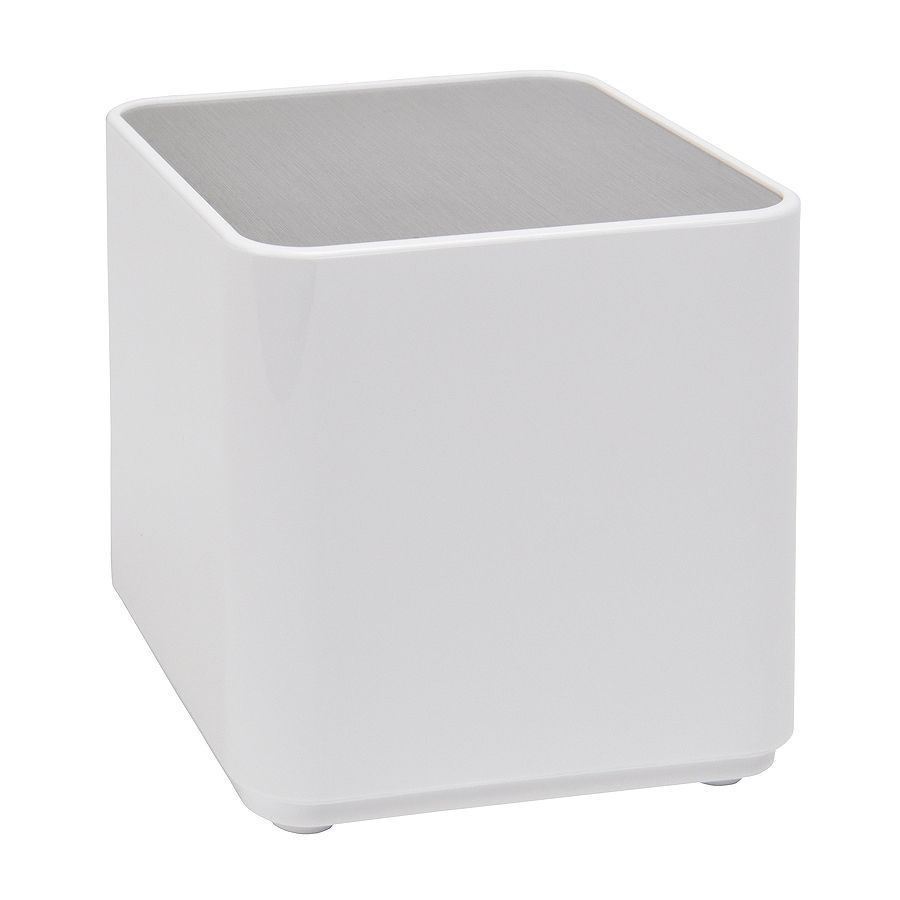 Портативная bluetooth-cтереосистема "CUBE", 7,5х7,5х7,9см, пластик, металл