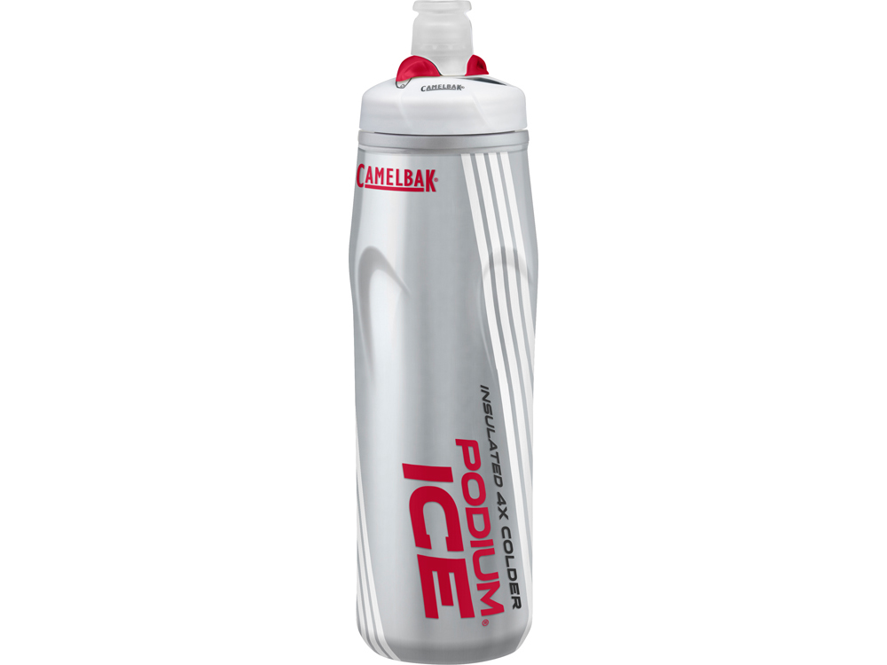 Бутылка CamelBak Podium® Ice ™ 0,62л, серебристый/красный