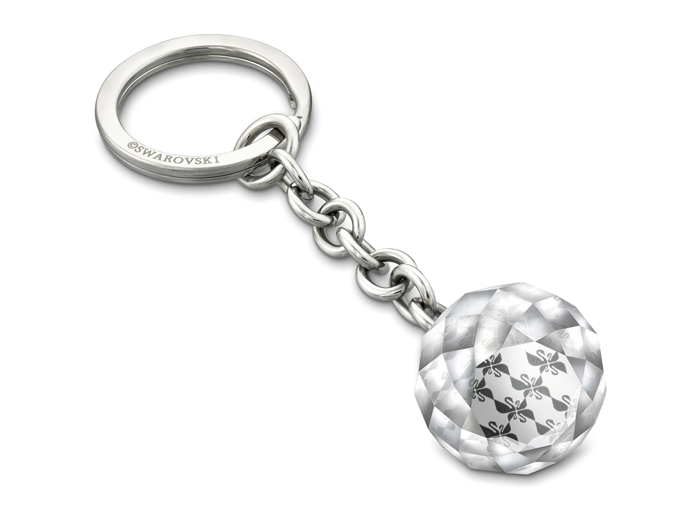 Брелок для ключей Ball, малый. Swarovski, серебристый