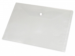 Папка-конверт A4 с кнопкой 0.18 мм, прозрачный