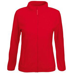 Толстовка &quot;Lady-Fit Full Zip Fleece&quot;, красный_XL, 100% п/э, 250 г/м2