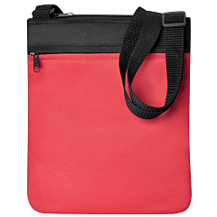 Промо сумка на плечо &quot;Simple&quot;; красный; 23х28 см; полиэстер; шелкография