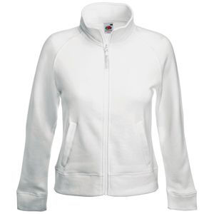 Толстовка "Lady-Fit Sweat Jacket", белый_S, 75% х/б, 25% п/э, 280 г/м2