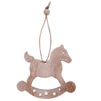 Елочная игрушка Wood, в форме лошадки