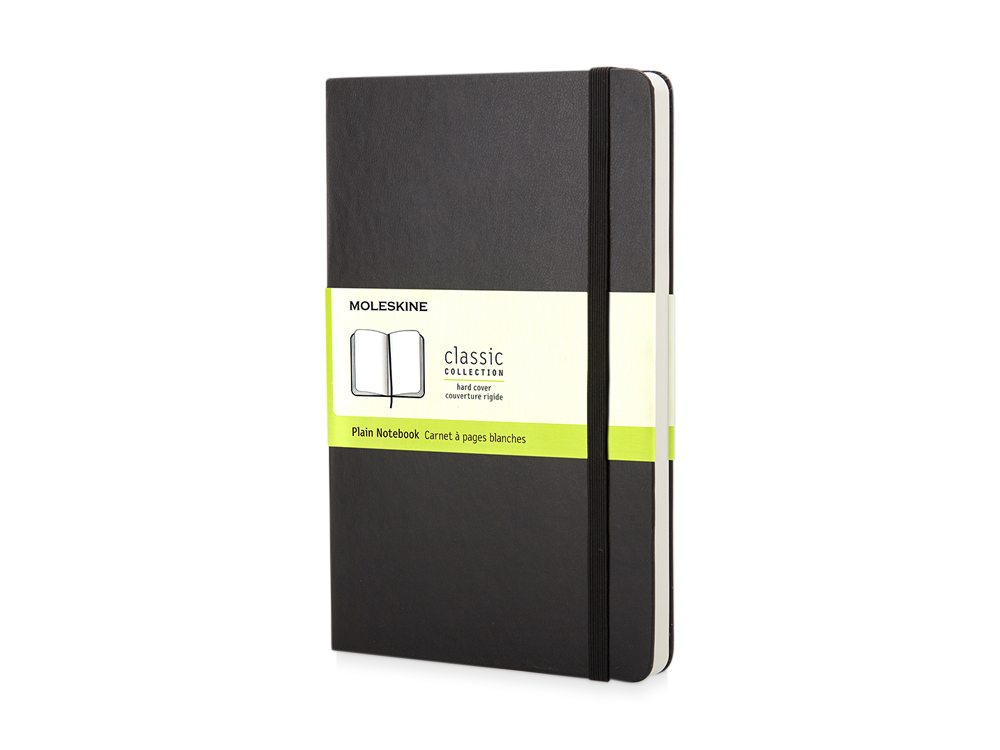 Записная книжка Moleskine Classic (нелинованный), Pocket (9х14 см), черный