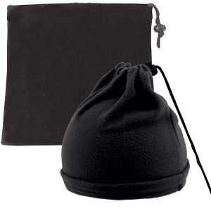 Шапка-шарф с утяжкой "Articos", универсальный размер, черный, флис, 200 гр/м2