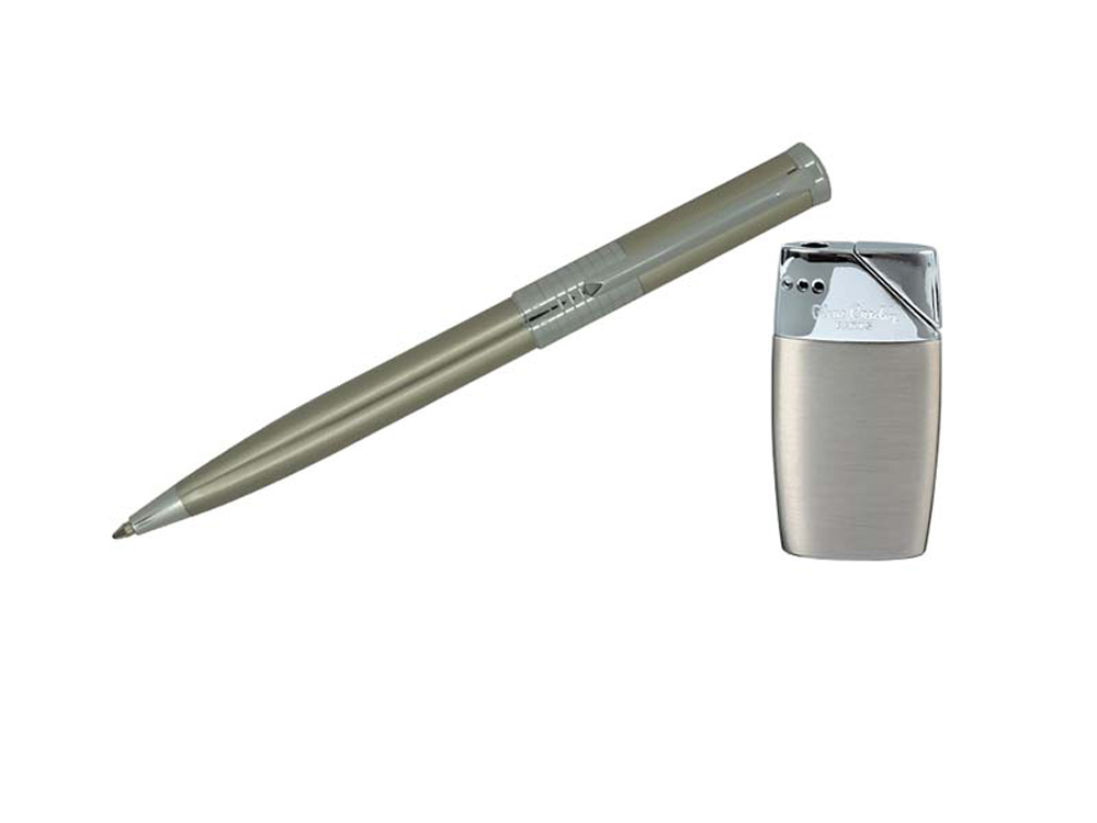 Набор: ручка шариковая, зажигалка. Pierre Cardin