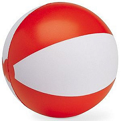 Мяч надувной &quot;ЗЕБРА&quot;,  красный, 45 см, ПВХ