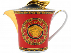 Чайник Versace «Medusa», красный/золотистый