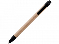 Ручка-стилус шариковая &quot;Planet&quot;, бежевый/черный