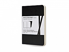Записная книжка Moleskine Volant (нелинованная, 2 шт.), XSmall (6,5х10,5см), черный