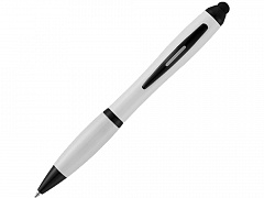 Ручка-стилус шариковая &quot;Nash&quot;, белый/черный