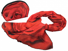 Набор «Роза»: косметичка и шарф