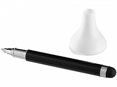 Ручка шариковая со стилусом, черный