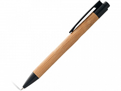 Ручка шариковая &quot;Borneo&quot; из бамбука, черный, черные чернила