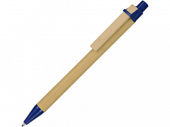 Ручка шариковая &quot;Salvador&quot;, натуральный/синий, синие чернила