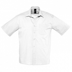 Рубашка&quot;Bristol&quot;, белый_2XL, 65% полиэстер, 35% хлопок, 105г/м2