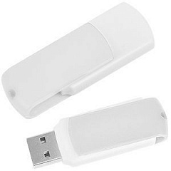 USB flash-карта &quot;Easy&quot; (8Гб),белая, 5,7х1,9х1см,пластик
