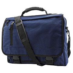 Конференц-сумка с отделением для ноутбука &quot;Portfolio&quot;; синий; 39,5х30х7 см; полиэстер; шелкография