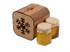 Подарочный набор «Taster» с двумя видами мёда, коричневый