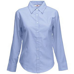 Рубашка &quot;Lady-Fit Long Sleeve Oxford Shirt&quot;, светло-голубой_L, 70% х/б, 30% п/э, 135 г/м2
